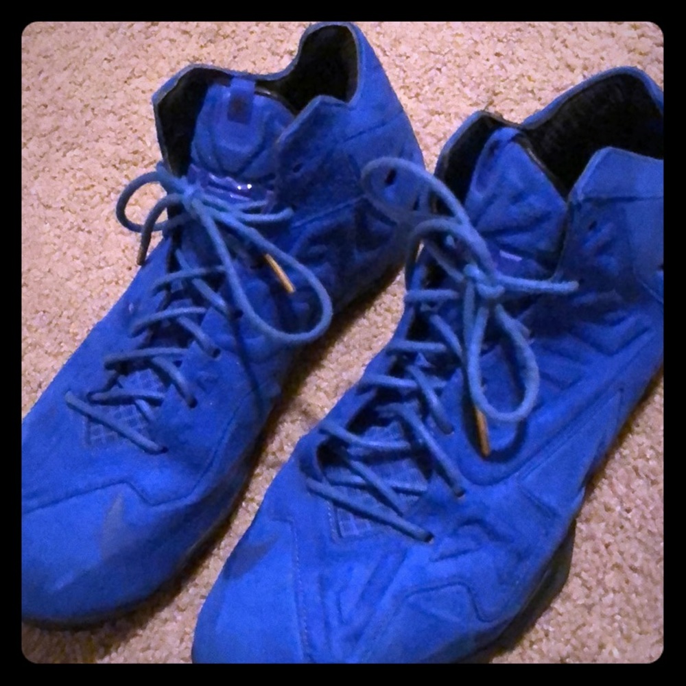 Blue suede leberons  sz 12